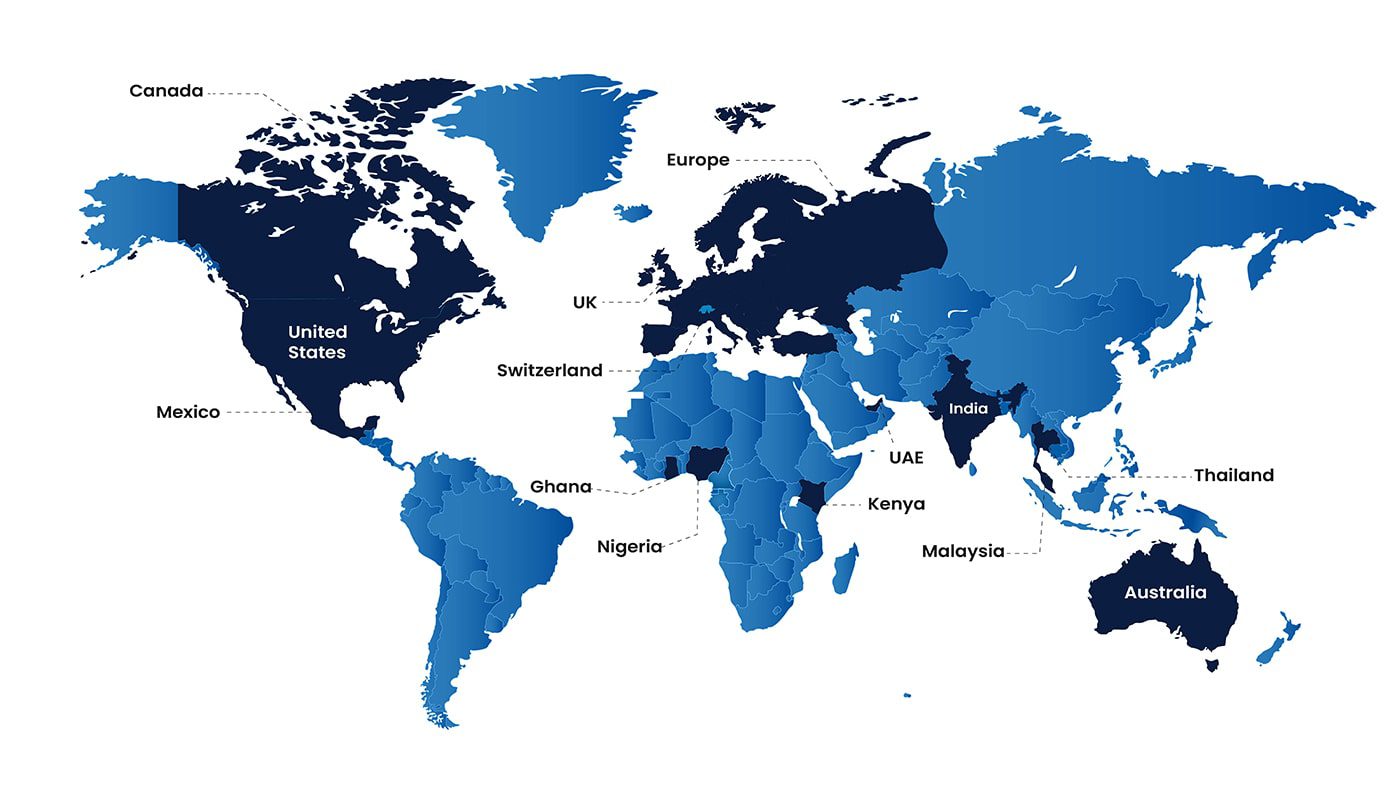 Home Lifts California - Our Global Presence